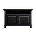 Czarna szafka RTV z płyty MDF 120 × 40 × 80 cm